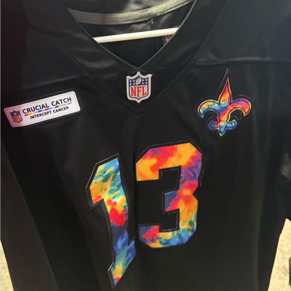 Kids Black NFL Jersey with Tie-Dye Accents